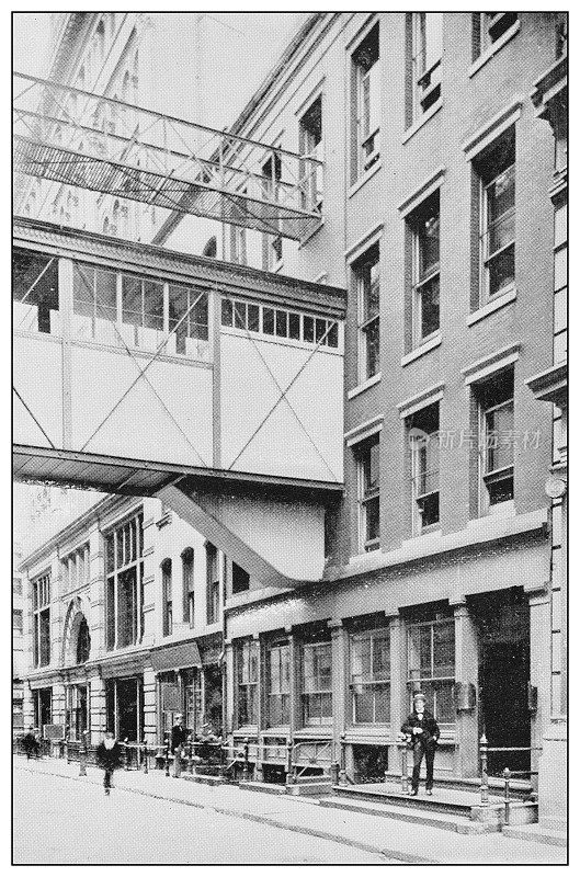 纽约古董黑白照片:梅特兰，菲尔普斯& CO.，银行家